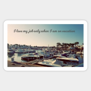 Holidays vacation in Minorca in Mediterranean Sea Sticker